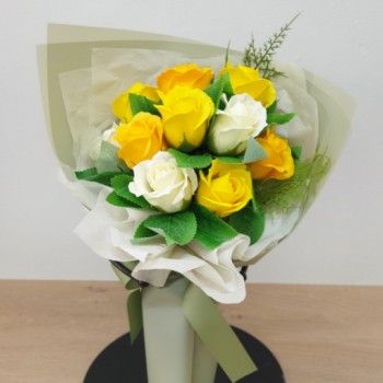 비누꽃 장미꽃다발 만들기 DIY 재료키트 졸업식 성년의날 학부모 단체수업 비대면강의