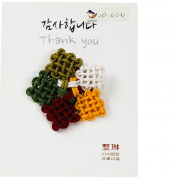 국화매듭브로치