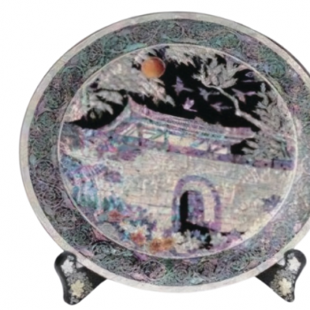 남한산성 남문 나전 쟁반(주문제작)