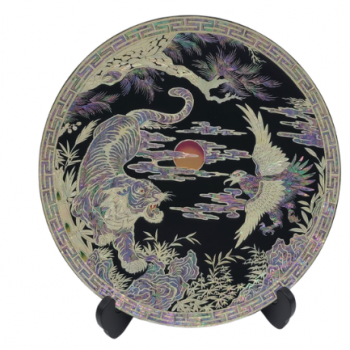 호랑이 & 매 나전 쟁반(주문제작)